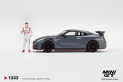 MINIGT 1/64 Nissan GT-R Nismo 2024 Tsukuba Production Car LapRecord W/ Matsuda Figure Tsugio Matsuda Collection