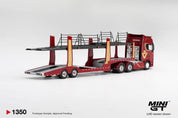 MINIGT 1/64 sporter V8 50th anniversary + Car transporter Red 8