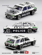 KAIDO HOUSE X MINI GT 1/64 Datsun KAIDO 510 Wagon Police