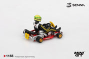 MINIGT 1/64 Senna Kart Formula K #9 Ayrton Senna da Silva 1981 Karting World Championship