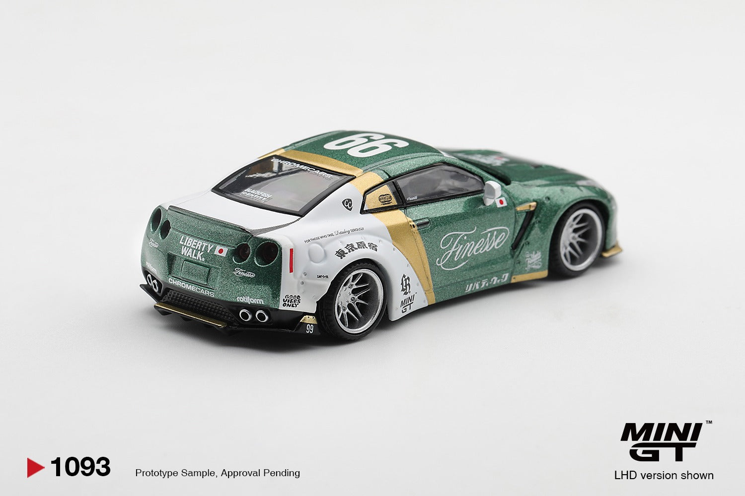 MINIGT 1/64 Nissan GT-R (R35) LB★WORKS Type 1, Custom Ducktail Auto Finesse