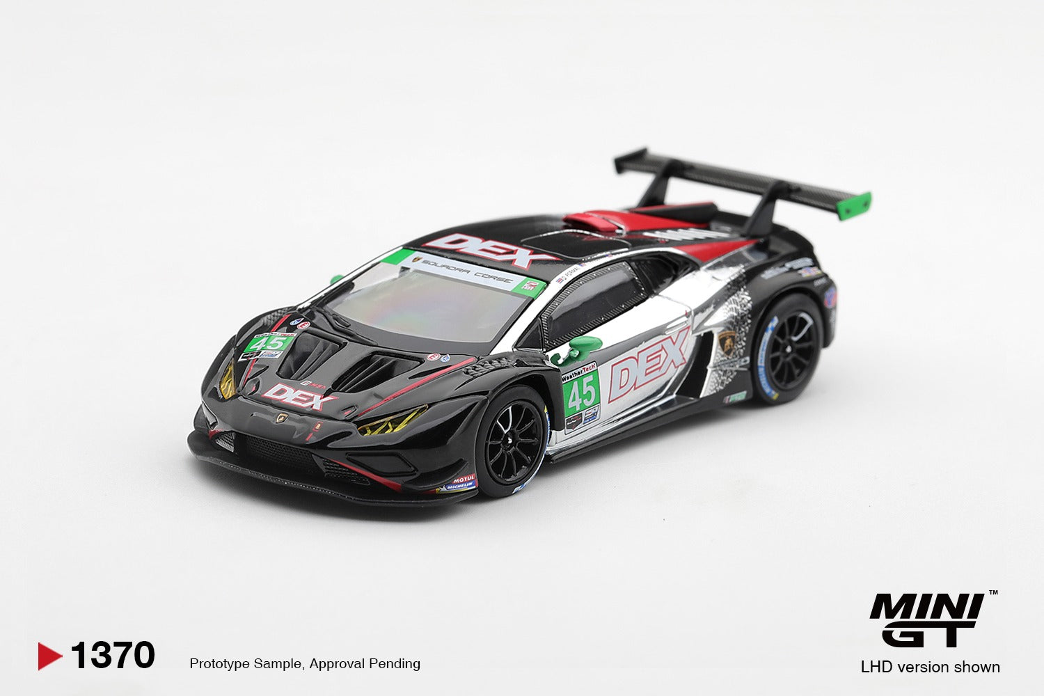 MINIGT 1/64 Lamborghini Huracan GT3 EVO2 #45 DEX Wayne Taylor Racing 2025 IMSA Chevrolet Grand Prix Class Winner