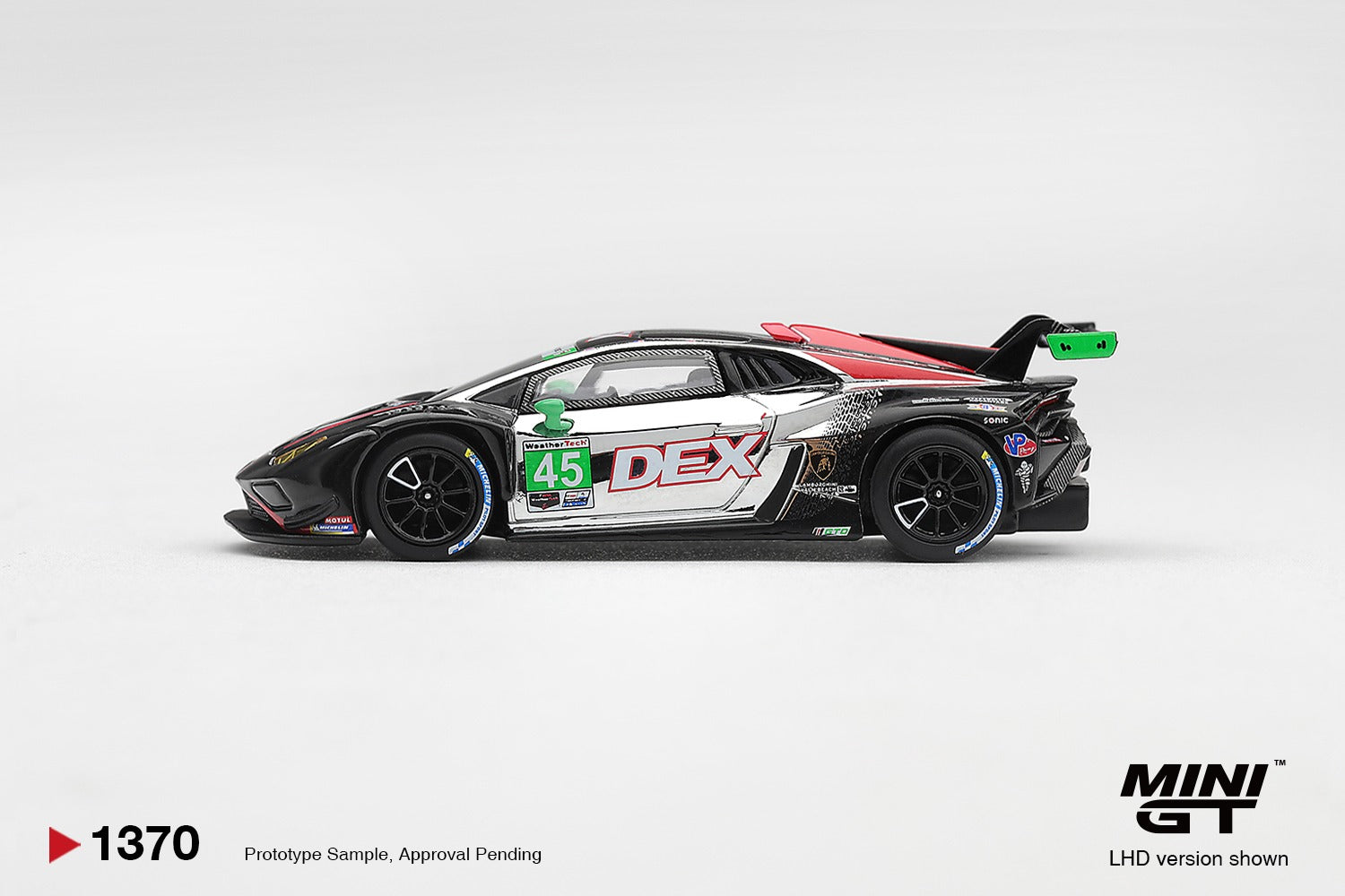 MINIGT 1/64 Lamborghini Huracan GT3 EVO2 #45 DEX Wayne Taylor Racing 2025 IMSA Chevrolet Grand Prix Class Winner