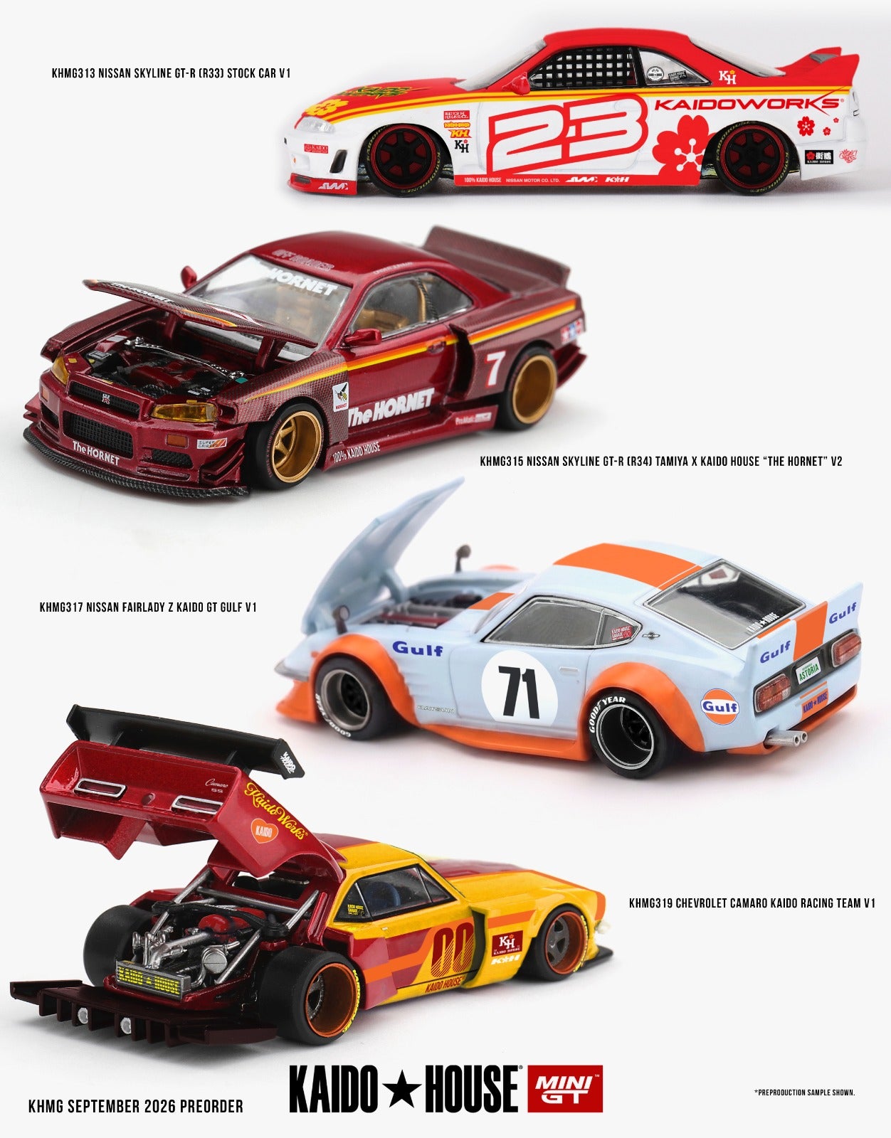 KAIDO HOUSE X MINI GT 1/64 本田 NSX Kaido 测试车 Spec V2