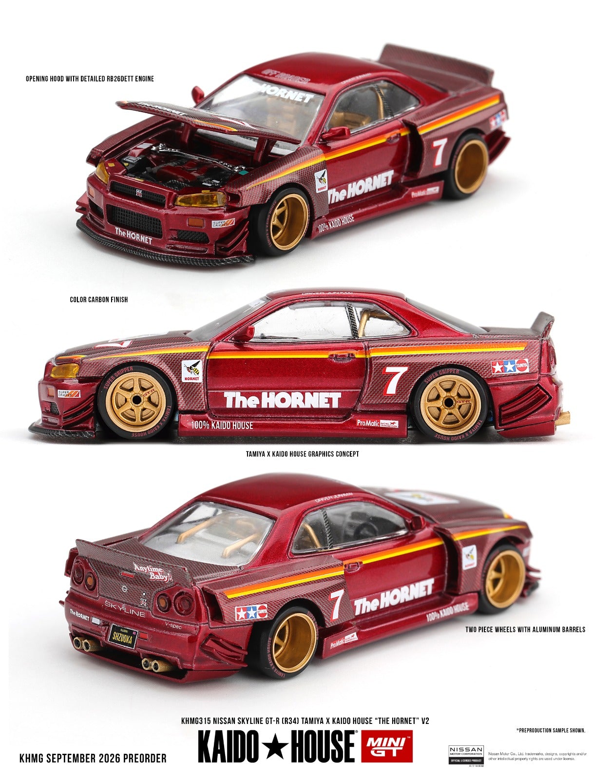 KAIDO HOUSE X MINI GT 1/64 本田 NSX Kaido 测试车 Spec V2