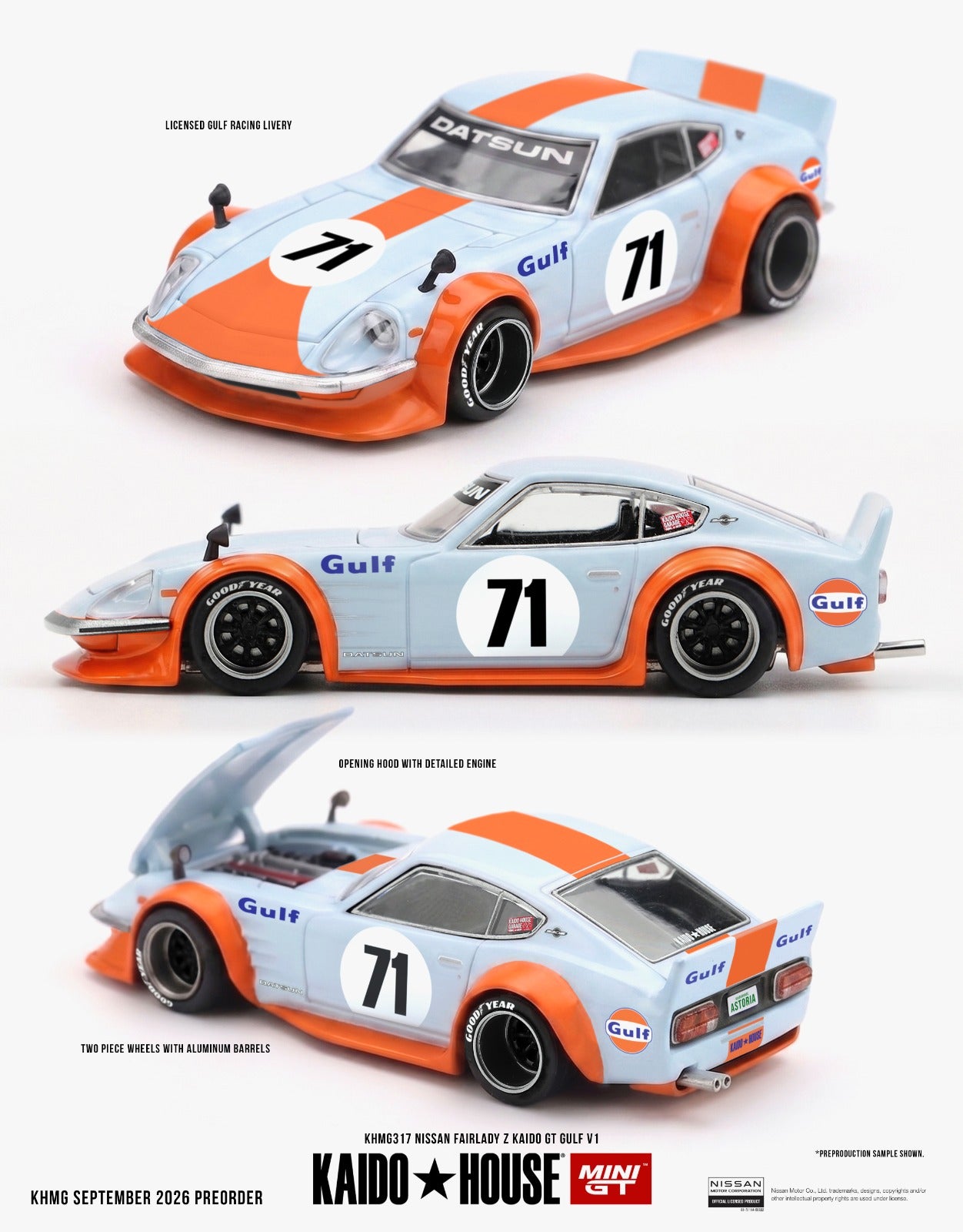 KAIDO HOUSE X MINI GT 1/64 本田 NSX Kaido 测试车 Spec V2