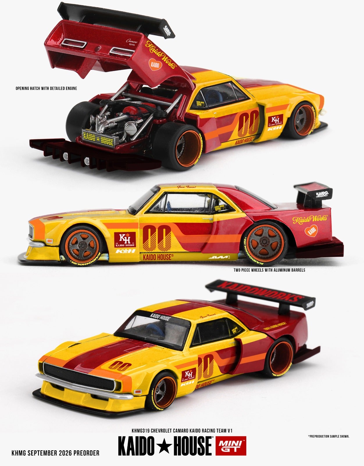 KAIDO HOUSE X MINI GT 1/64 Chevrolet Camaro Kaido Racing Team V1