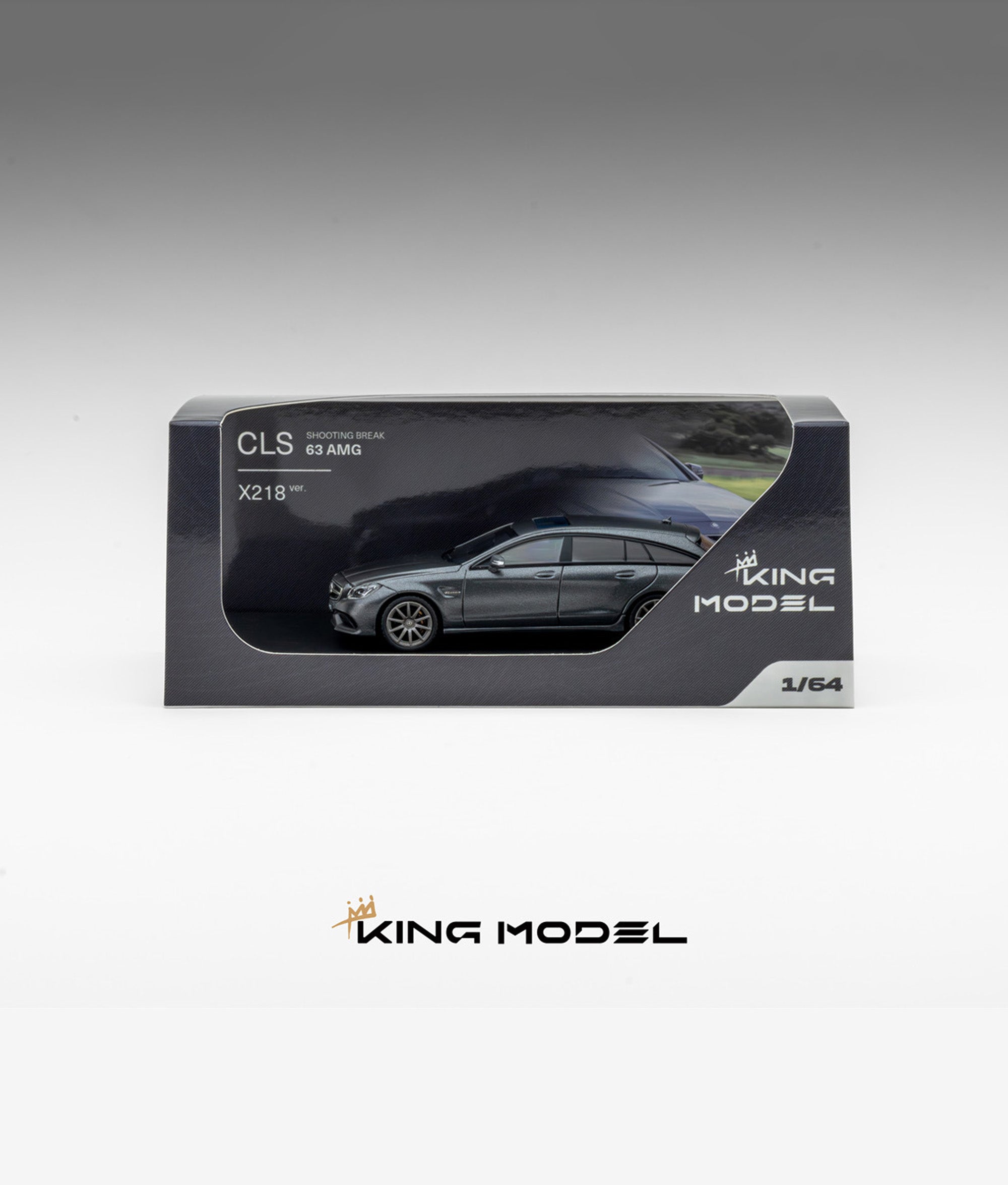 KING MODEL 1:64 Mercedes-Benz CLS63 AMG Matte Metallic Gray