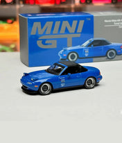 MINI GT：1/64 马自达 Miata MX-5 (NA) 改装版 6.75 深蓝色 右舵