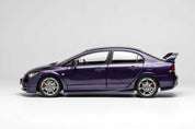 1/18 HONDA CIVIC TYPE R (FD2) 2007 LATE VERSION PREMIUM DEEP VIOLET PEARL – MOTORHELIX - PRE ORDER