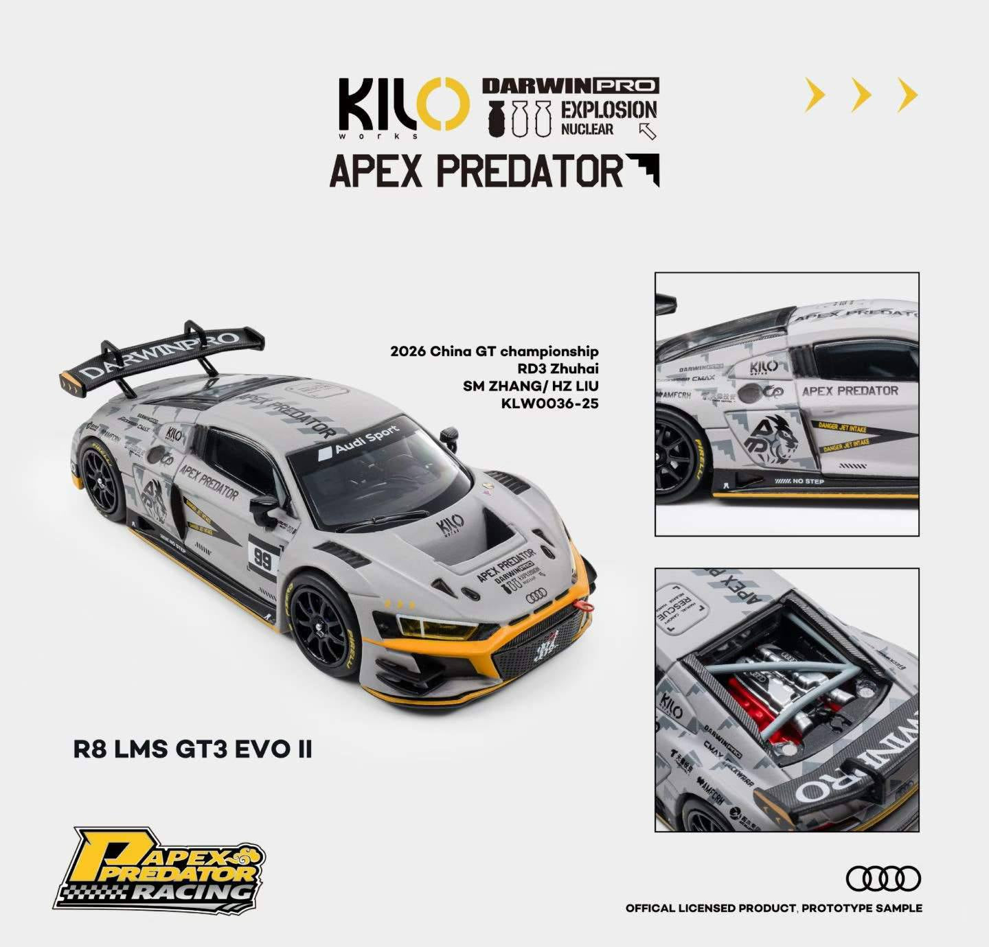 KILO Works KW x DarwinPRO 1:64 alloy model! Audi/DarwinPRO