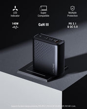 VOLTME, REVO 140 PD3.1 CCA, PPS FAST CHARGER (GAN III TECH) | BLACK