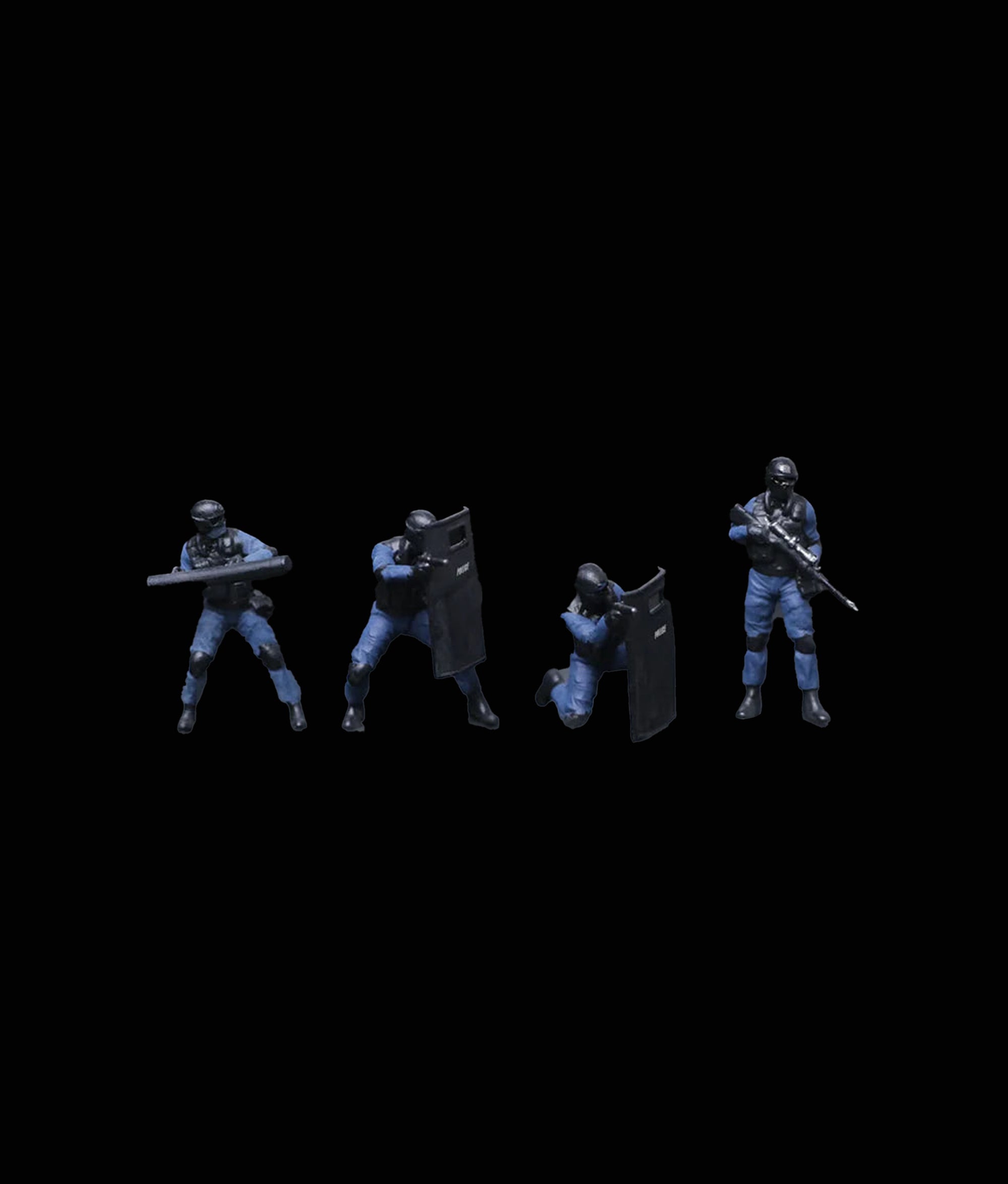 MOREART 1:64 ARMED POLICE DOLL C SET RESIN MODEL (Copy)