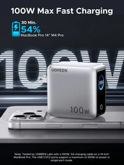UGREEN Nexode Pro 100W 4-Port GaN Charger with Smart Display